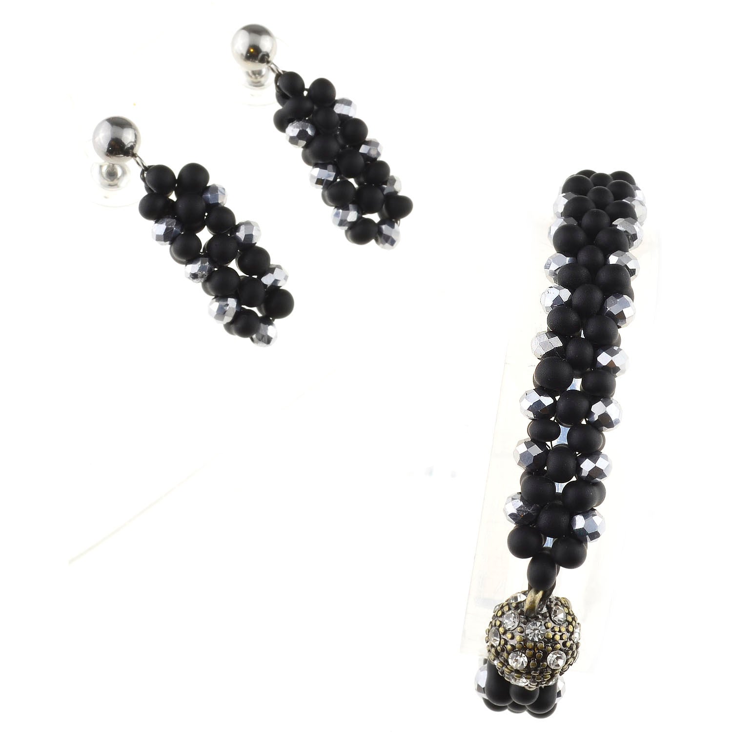 Set fai da te 40. Kit fai da te per la creazione di bracciali e orecchini con perline + istruzioni + accessori