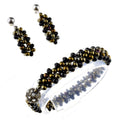 DIY-Set 40. Perlenarmband + Ohrringe selber machen DIY Kit mit Perlen + Anleitung + Zubehör