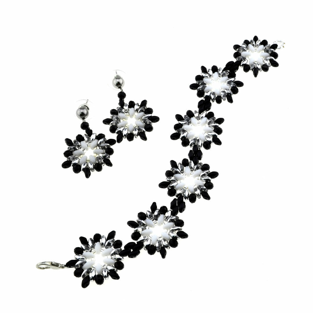 DIY-Set 41. Perlenarmband und Ohrringe selber machen DIY Kit mit Perlen + Anleitung + Zubehör