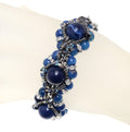 DIY-Set 504. Bastelidee / Schmuck selber machen / mit Steinen / Achat blau