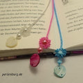 DIY-Set 553. Schmuck selber machen / 3 x Lesezeichen mit Perlmutt / Bastelset