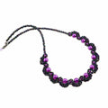 DIY-Set 583. Anleitung + Perlen + Zubehör / Kette in lila