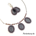 DIY-Set 91. Kit mit Perlen, Anleitung und Zubehör / Kette + Ohrringe