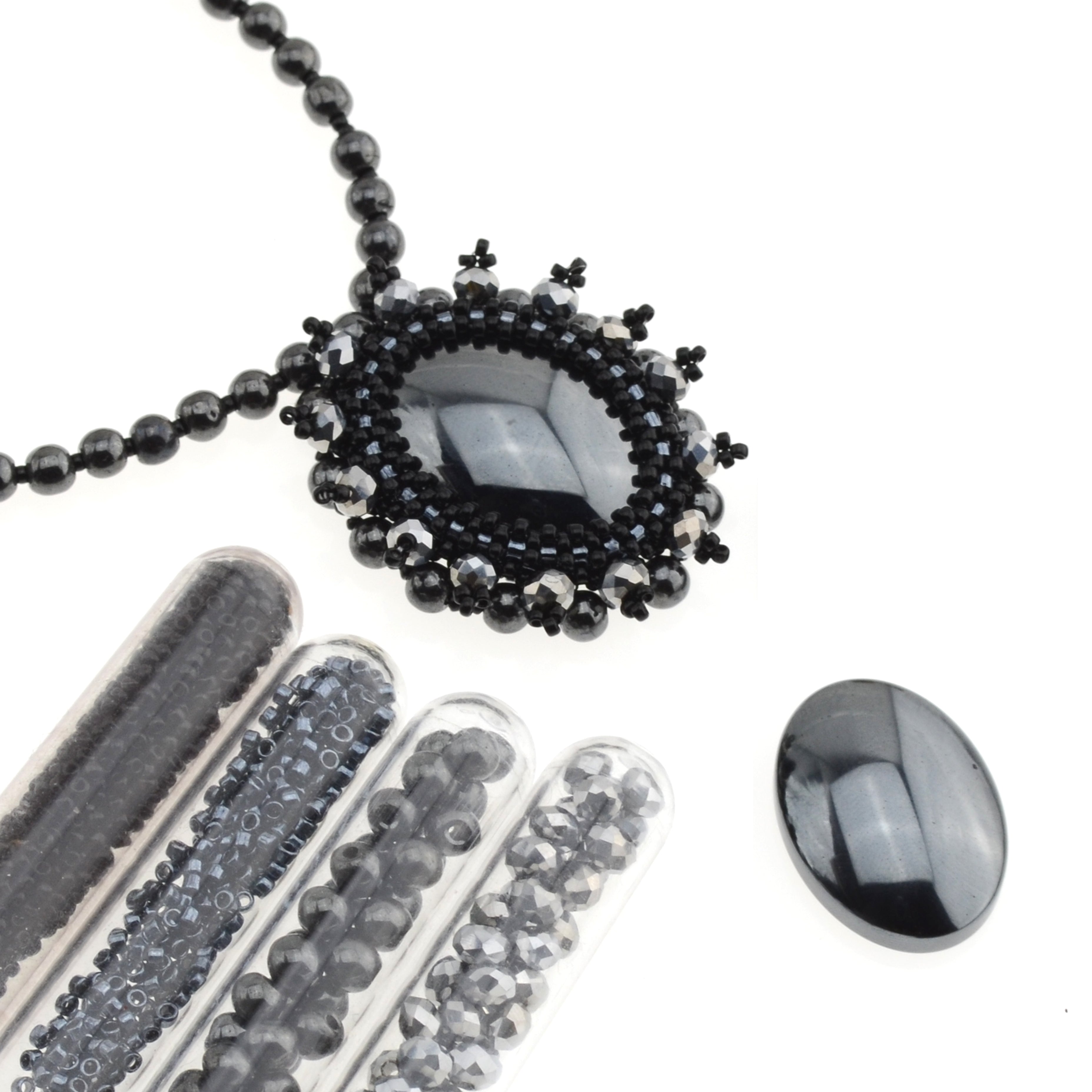 DIY-Set 608. Perlenkette + Anhänger selber machen DIY Kit mit Perlen + Anleitung + Zubehör
