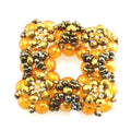DIY-Set 909. Schmuck selber machen / Set mit Perlen + Anleitung / gold