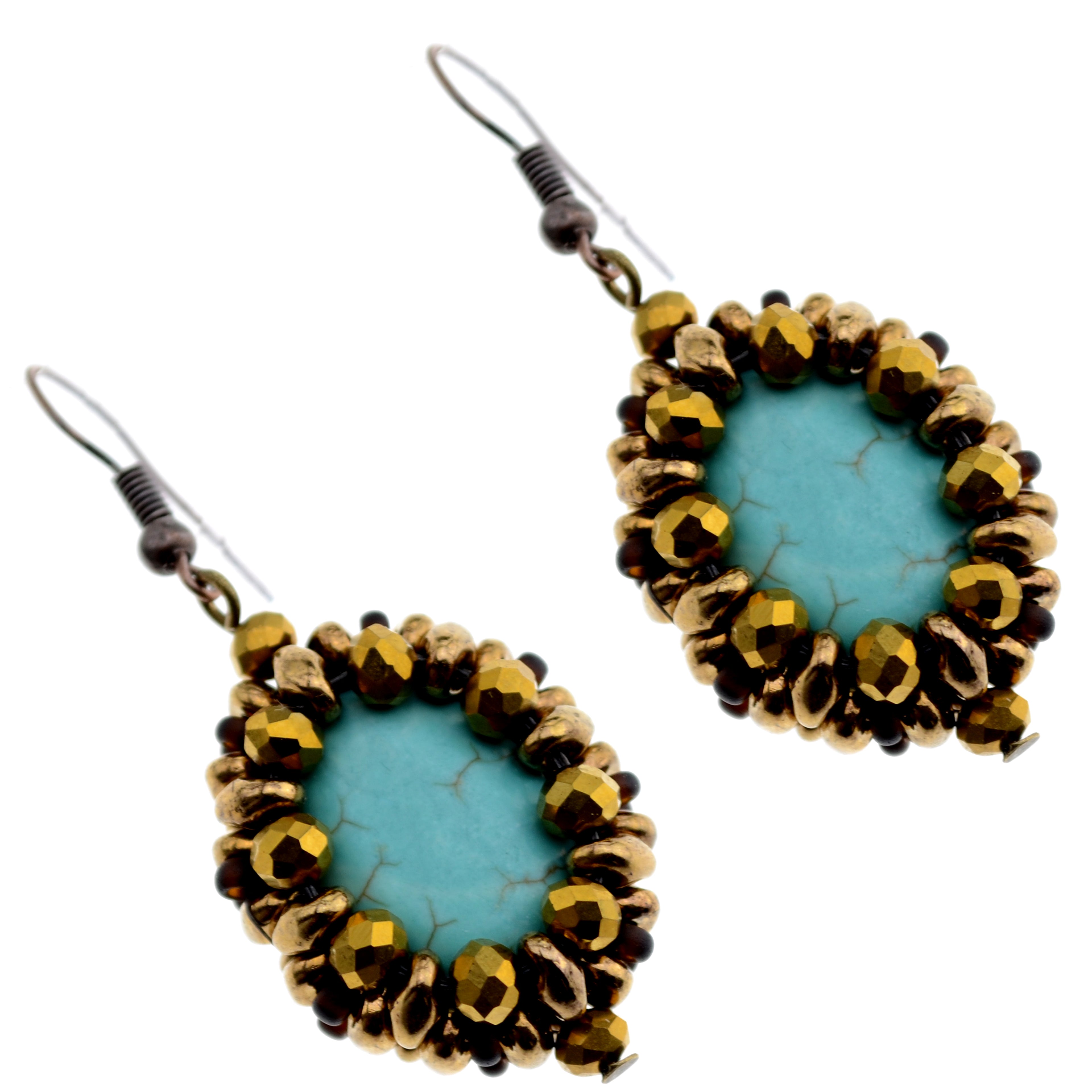 DIY-Set 830.Kit mit Perlen, Anleitung und Zubehör / Schmuck selber machen / Ohrringe