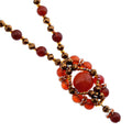 DIY-Set 504. Kette Karneol selber machen DIY Kit mit Perlen + Anleitung + Zubehör