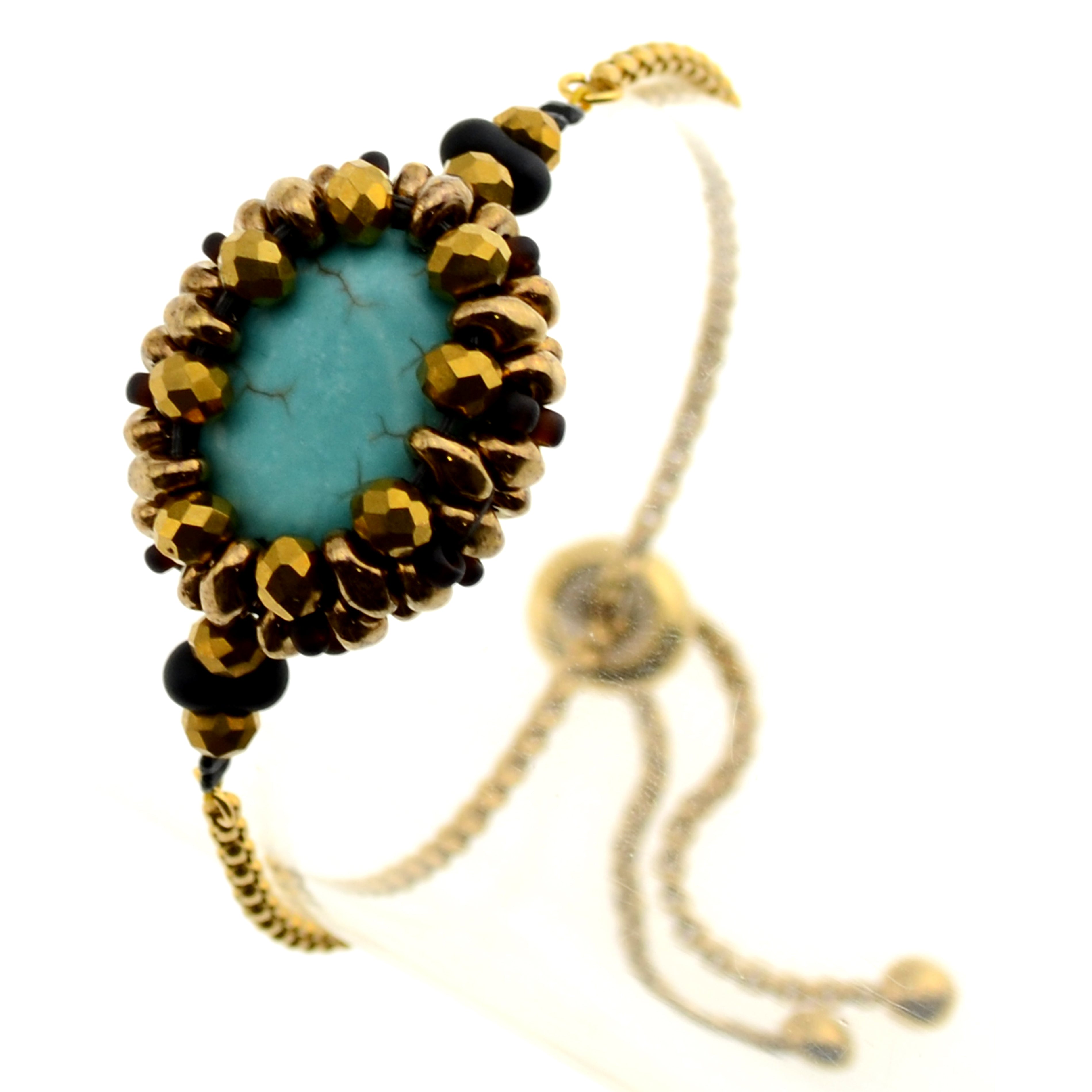 DIY-Set 830.Kit mit Perlen, Anleitung und Zubehör / Schmuck selber machen / Armband