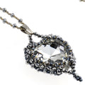 DIY-Set 49. Kit mit Perlen, Anleitung und Zubehör / Schmuck selber machen / Anhänger Herz / English + Deutsch