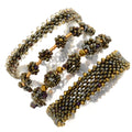 DIY-Set 52. 4 x Armband  selber machen DIY Kit mit Perlen + Anleitung + Zubehör