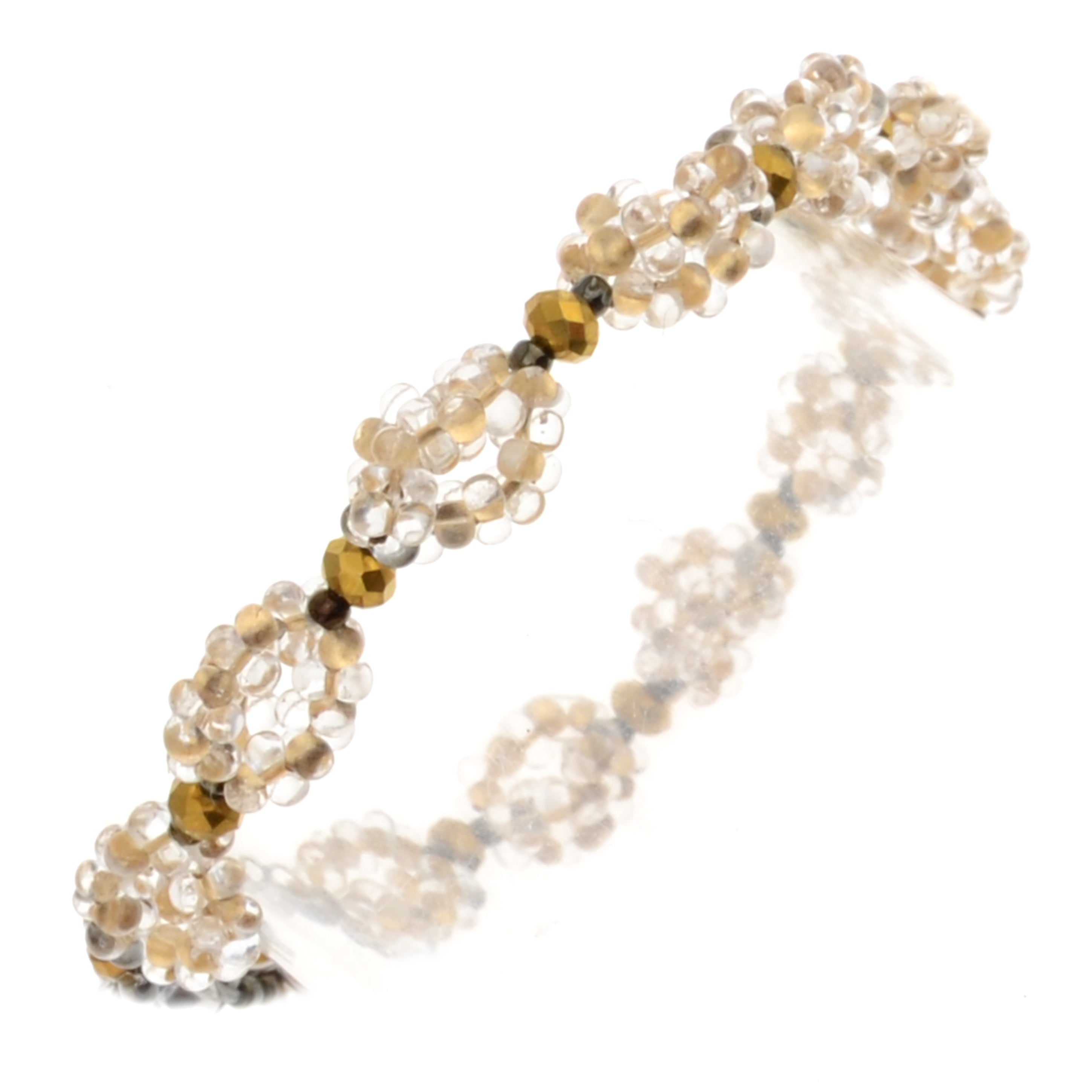 DIY-Set 46. „Goldene Harmonie“ – Stilvolle Eleganz in Perlenoptik