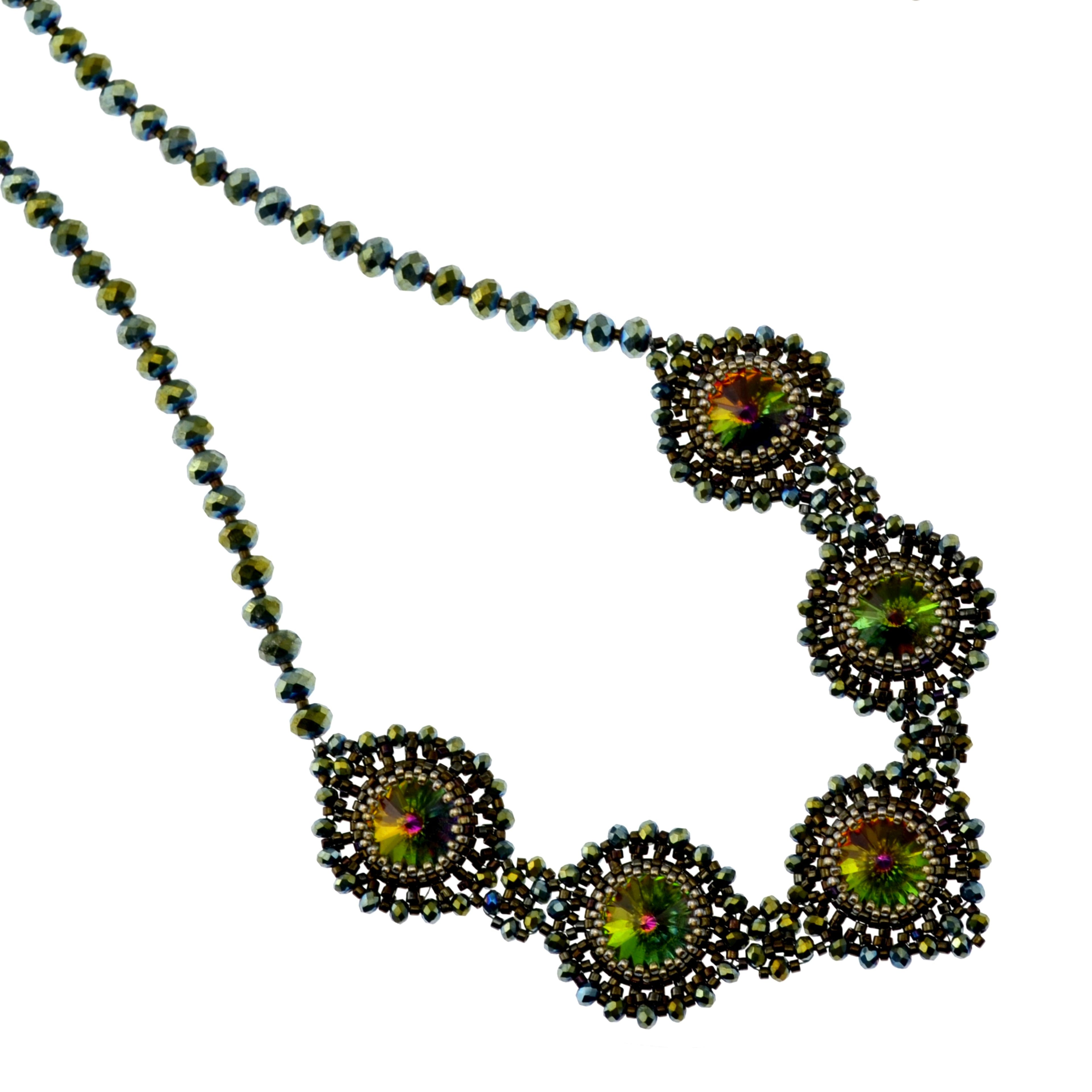 DIY-Set 904. Kit mit Perlen, Anleitung und Zubehör / Kette fädeln