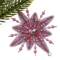 DIY-Set 933. Weihnachten Stern  selber sticken DIY Kit mit Perlen + Anleitung + Zubehör