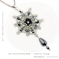 DIY-Set 584. Schmuck selber machen  /Anhänger  silbergrau ( Faden und Nadel gratis dazu)