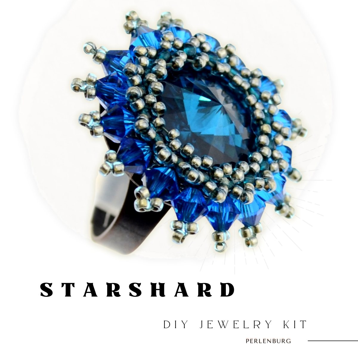 DIY-004. Starshard – DIY Ring-Bastelset mit Kristall & Perlenfassung