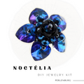 DIY-Set 25. „Noctélia“ – Blütenring mit Kristallherzen, Anleitung & Zubehör