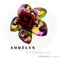 DIY-Set 25. Kit mit Perlen, Anleitung und Zubehör / Schmuck selber machen / Fingerring