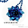 DIY-Set 25. t „Lunareth“ – Anhänger mit Herzperlen, Kristall & Anleitung / Schmuck selber machen