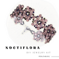 DIY-Set 802. Schmuckset „Noctiflora“ – florales Armband mit Anleitung selber machen