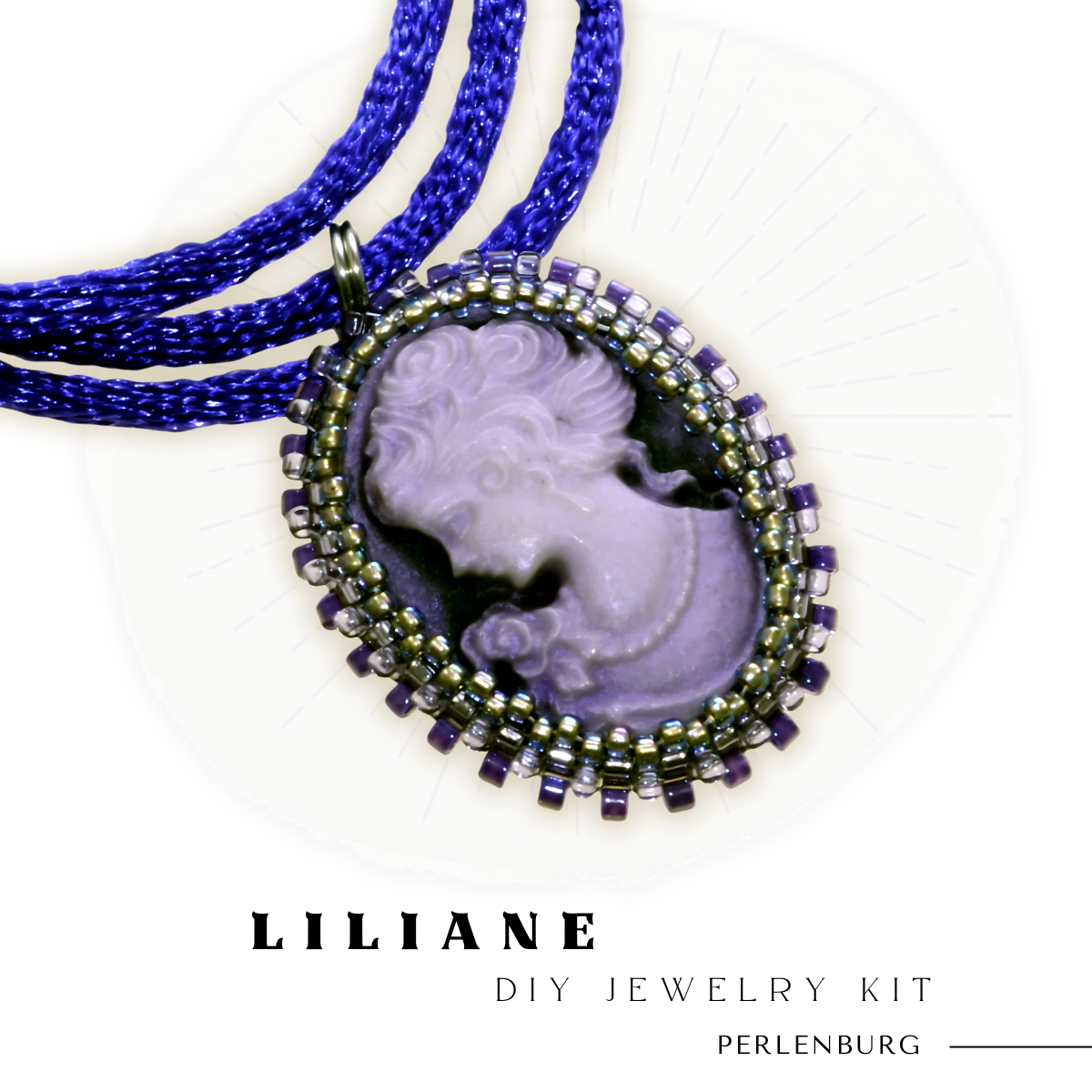 DIY-Set 343. Schmuck selber machen / Kamee lila