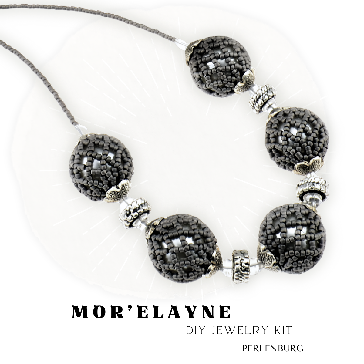 DIY-Set 213. Schmuckset „Mor’Elayne“ – Halskette mit Perlen & Anleitung