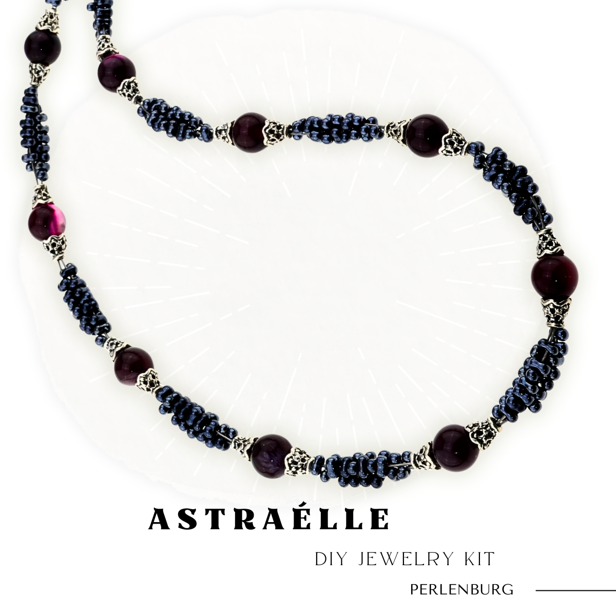 DIY-Set 70. Schmuckset „Astraélle“ – Kette mit Perlen & Anleitung