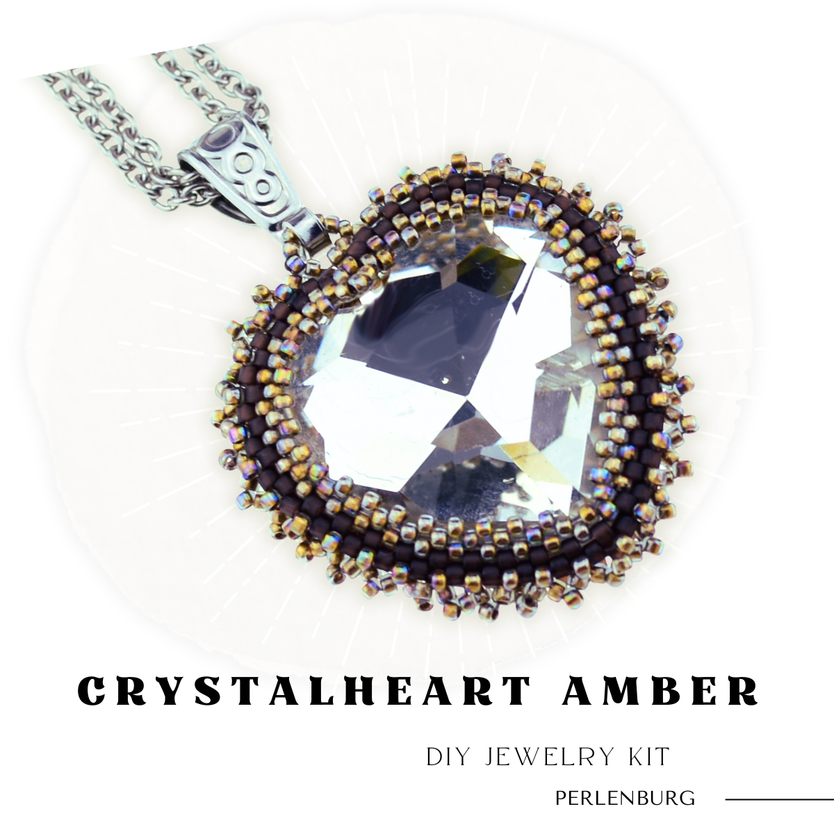 DIY-Set 531. Rocailles Anhänger selber machen Anleitung + Perlen +Zubehör