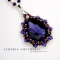 DIY-Set 905. Schmuckset „Lumeria Amethysta“ – Amethyst-Anhänger basteln