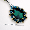 DIY-Set 905. Schmuckset „Lumeria Emerald“ – Smaragd-Anhänger basteln
