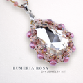DIY-Set 905. Schmuckset „Lumeria Rosa“ – Rosé-Anhänger basteln