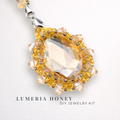 DIY-Set 905. Schmuckset „Lumeria Honey“ – Anhänger basteln in Goldtönen
