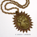 DIY-Set 386. Schmuckset „Amber“ – Vintage-Cabochon-Anhänger selbst gestalten