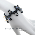 DIY-006. „Midnight Ivy“ – Armband mit Dornenperlen & Efeuglanz selbst gestalten