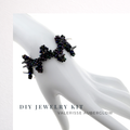 DIY-006. Kit mit Perlen, Anleitung und Zubehör / Schmuck selber machen / Armband mit Spikes-beads