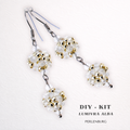 DIY-Set 907. Perlenohrringe selber machen DIY Kit mit Perlen + Anleitung + Zubehör