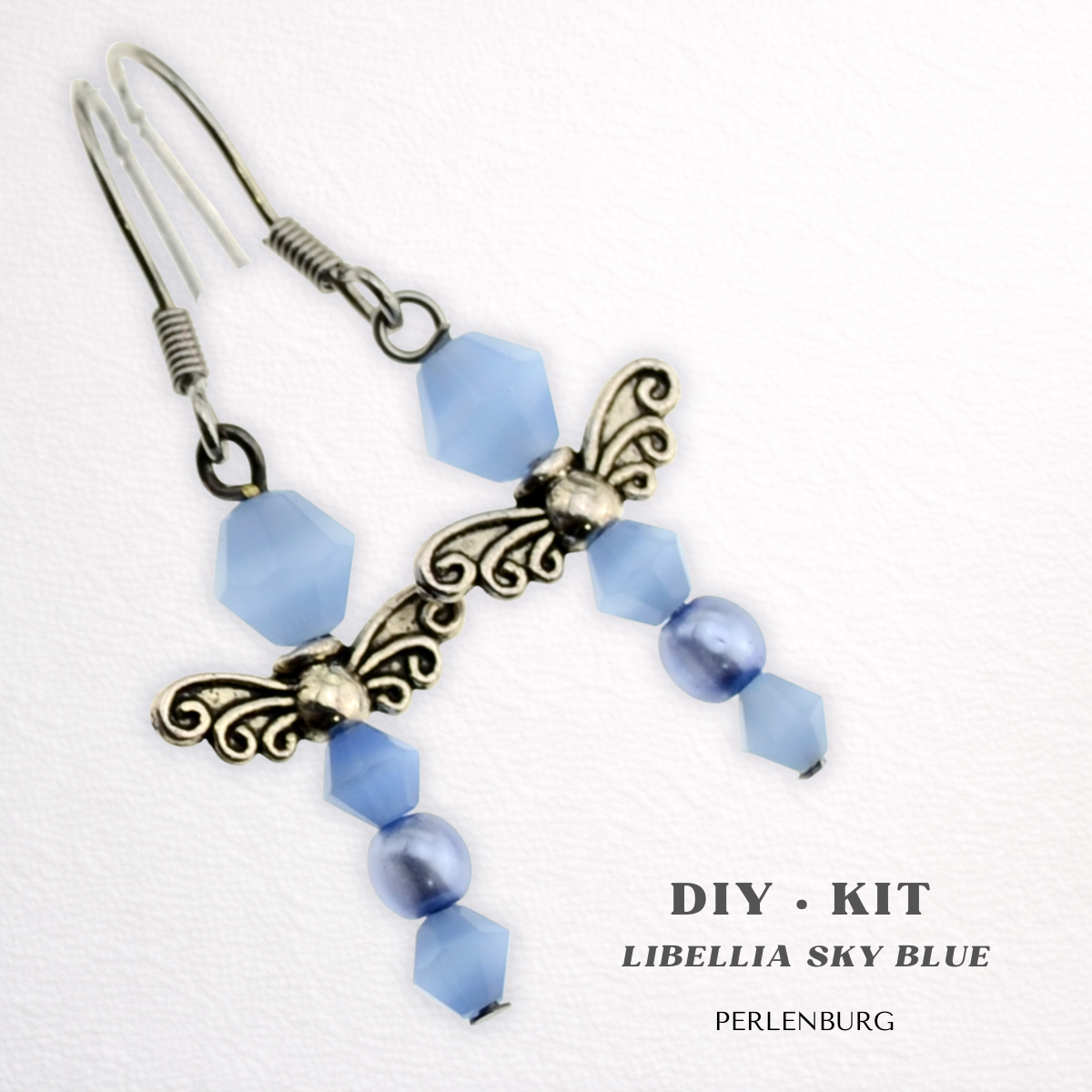 DIY-Set 38. Schmuckset „Libellia Sky Blue“ – Libellen-Ohrringe