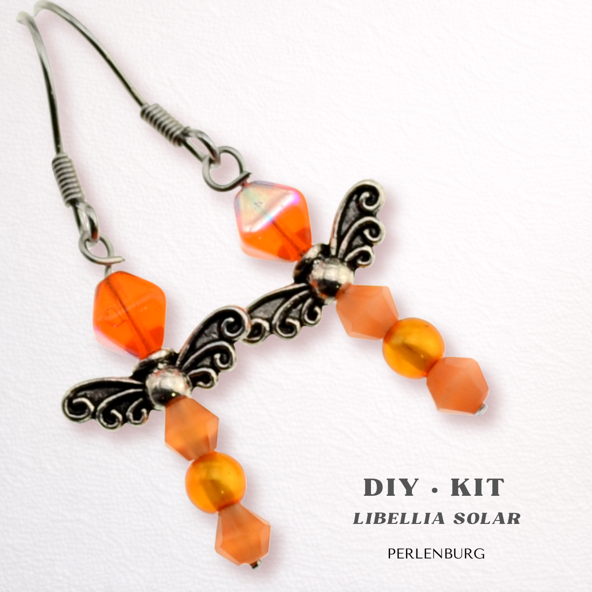 DIY-Set 38. Schmuckset „Libellia Solar“ – Libellen-Ohrringe