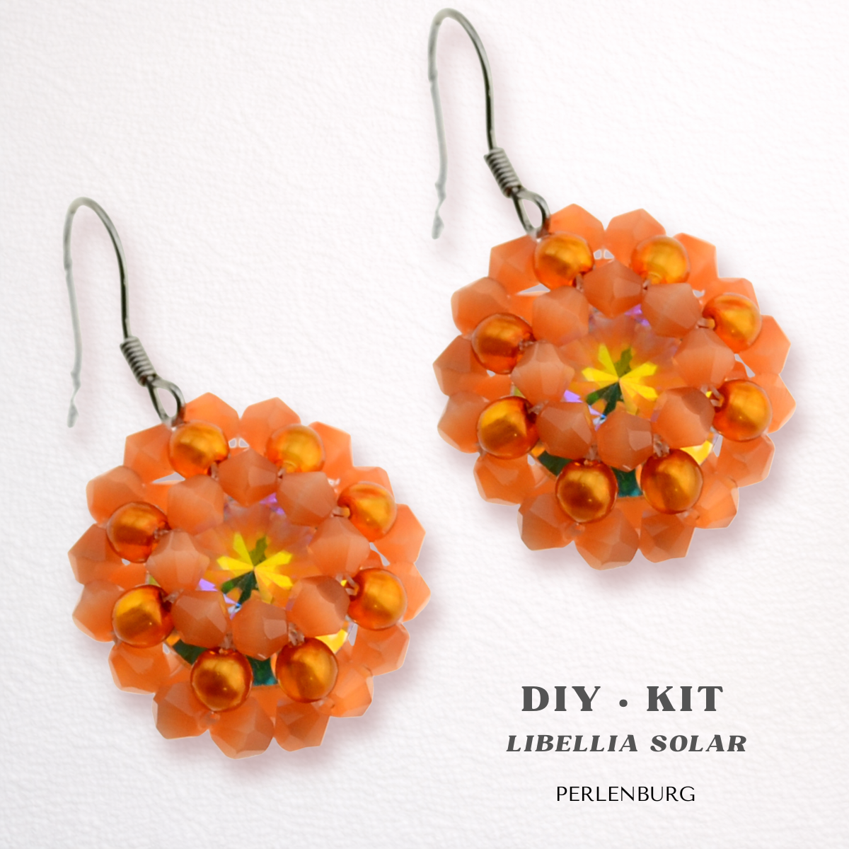 DIY-Set 38. Schmuckset „Libellia Solar“ – Ohrringe mit Perlen