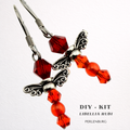 DIY-Set 38. Schmuckset Libellia Rubi – Libellen-Ohrringe
